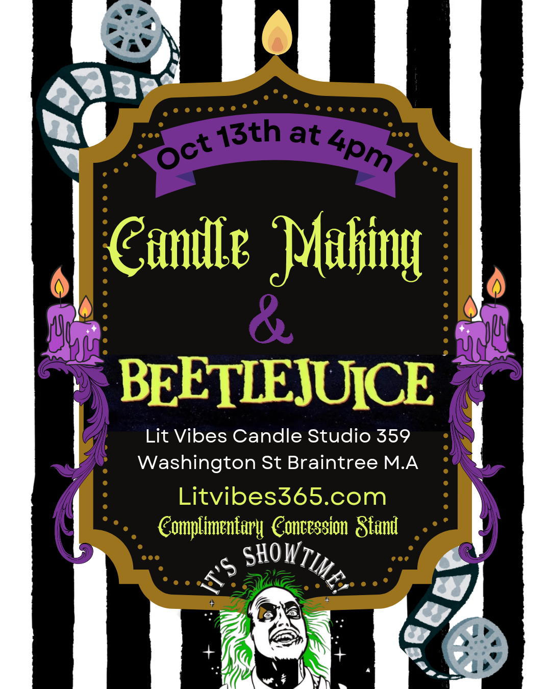 Beetlejuice & Candle Making